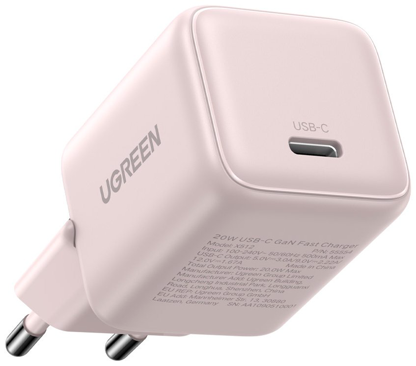 Зарядное устройство Ugreen X512 (55556) USB Type-C розовый - ForteMarket Зарядное устройство Ugreen X512 (55556) USB Type-C розовый купить,2886