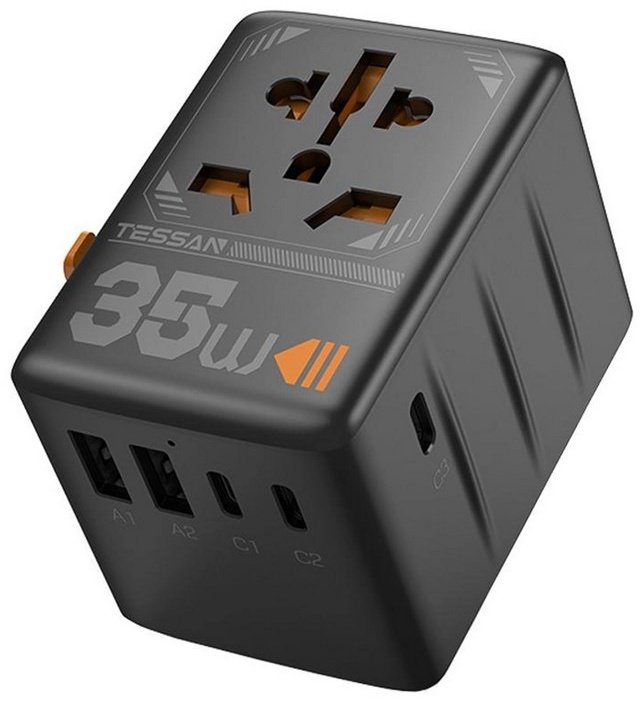 Зарядное устройство TS-WTA02 USB, USB Type-C черный