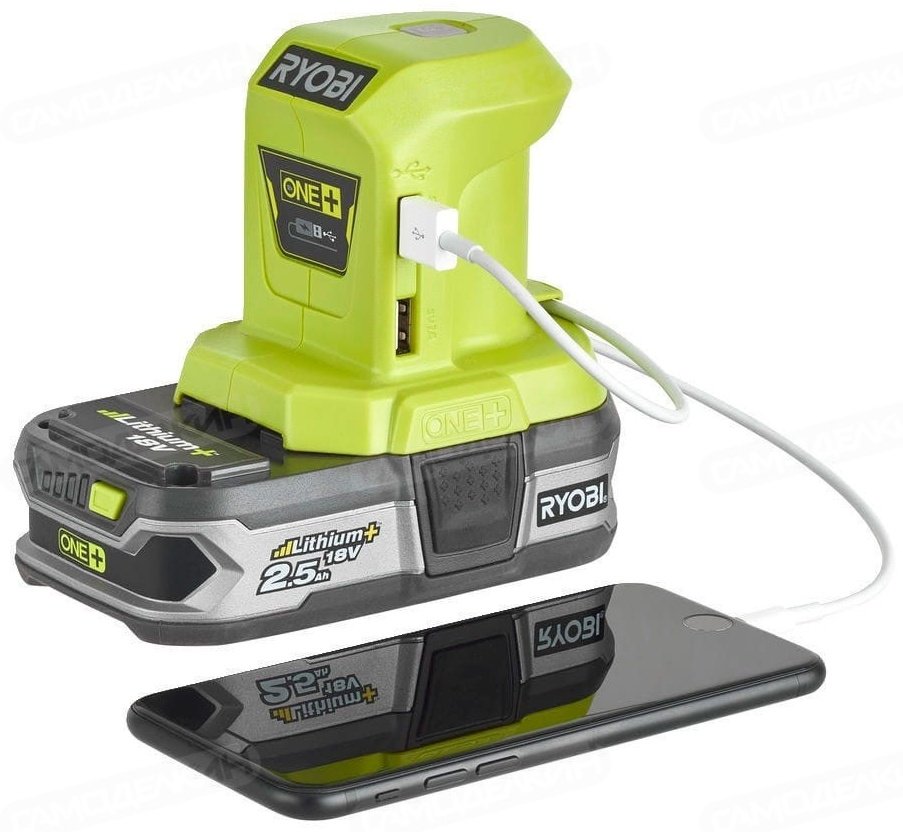 Зарядное устройство RYOBI R18USB-0 USB зеленый купить,0