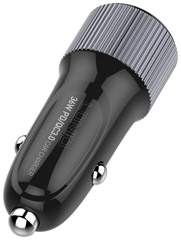 Зарядное устройство LDNIO C510Q Lightning черный