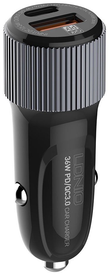 Зарядное устройство LDNIO C510Q Lightning черный
