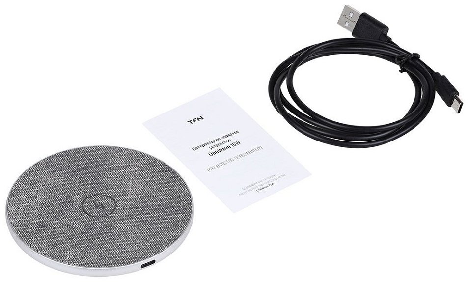 Зарядное устройство TFN OneWave TFN-QI15 15W серебристый