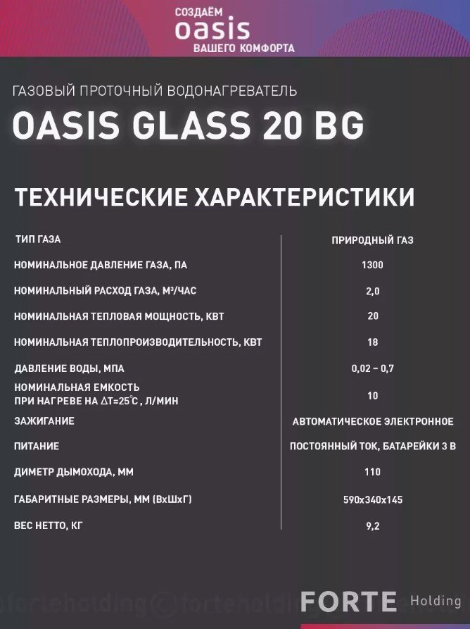 Водонагреватель Oasis GLASS 20 BG купить,NaN