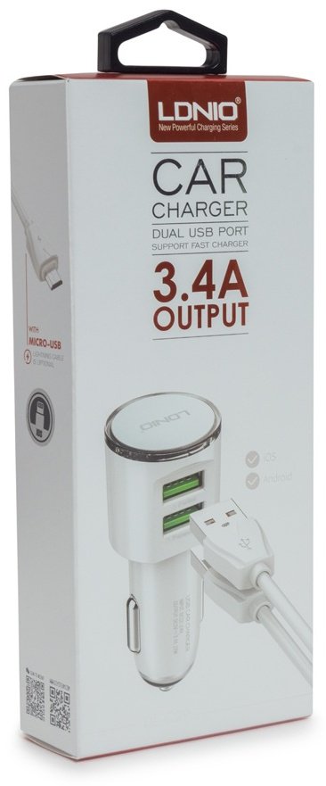Зарядное устройство LDNIO DL-C29 Lightning белый - ForteMarket Зарядное устройство LDNIO DL-C29 Lightning белый купить,0