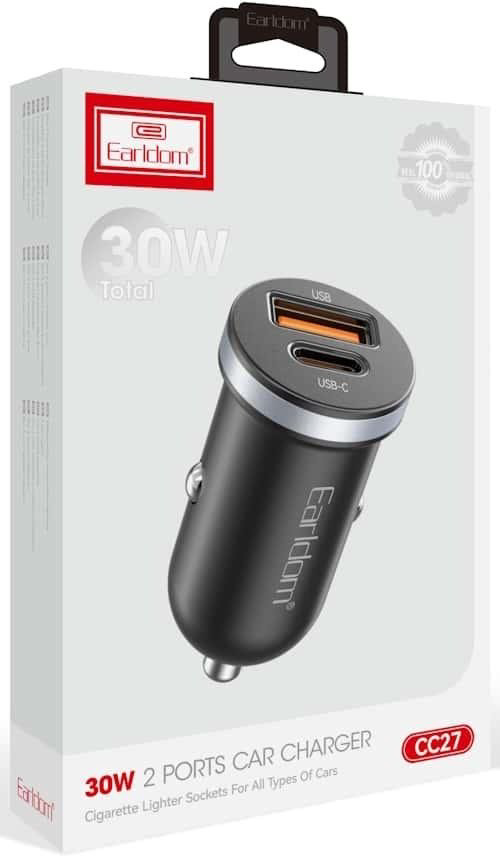 Зарядное устройство Earldom ES-CC27 USB Type-C, USB черный