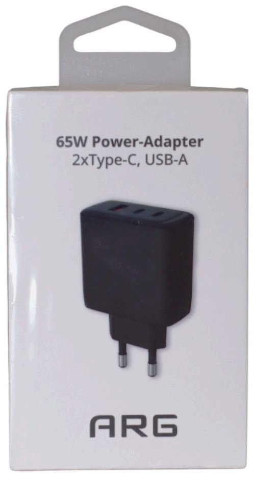 Зарядное устройство ARG ARGTB601 65W USB Type-C, USB черный