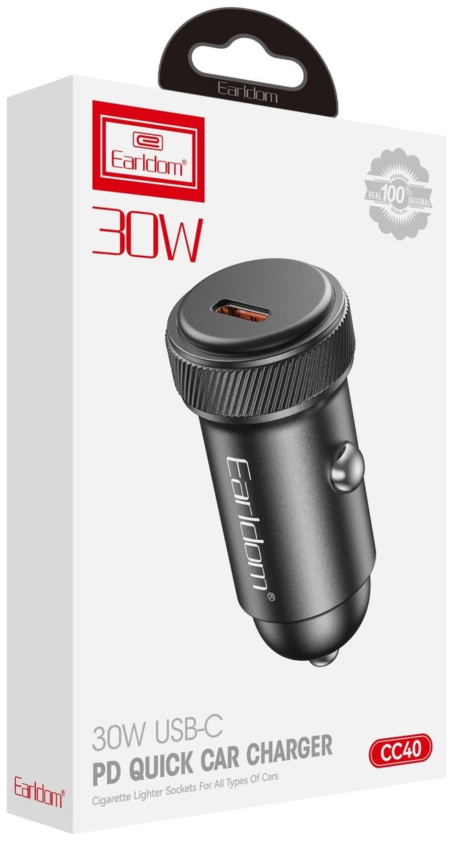 Зарядное устройство Earldom ES-CC40 USB Type-C черный - ForteMarket Зарядное устройство Earldom ES-CC40 USB Type-C черный купить,0