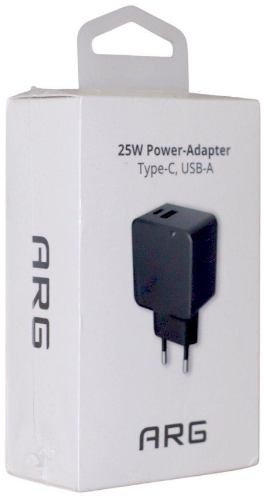 Зарядное устройство ARG ARGTB702 25W USB Type-C, USB черный купить,0