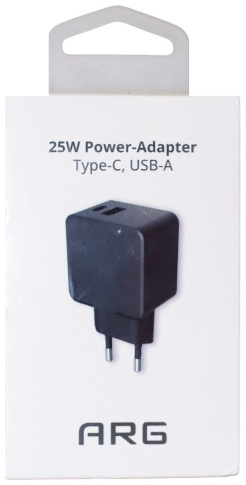 Зарядное устройство ARG ARGTB702 25W USB Type-C, USB черный купить,NaN