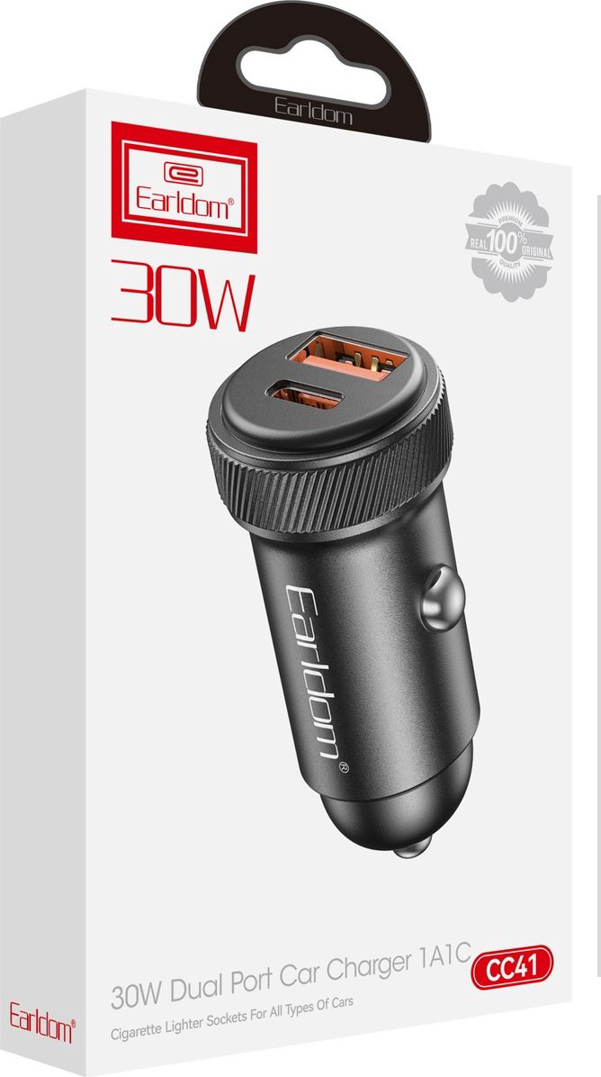 Зарядное устройство Earldom ES-CC41 USB Type-C, USB черный
