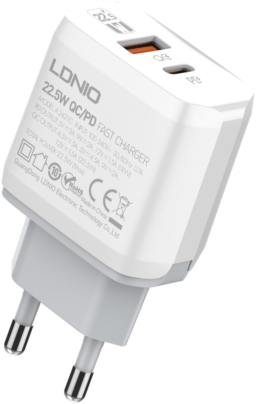 Зарядное устройство LDNIO A2421C белый
