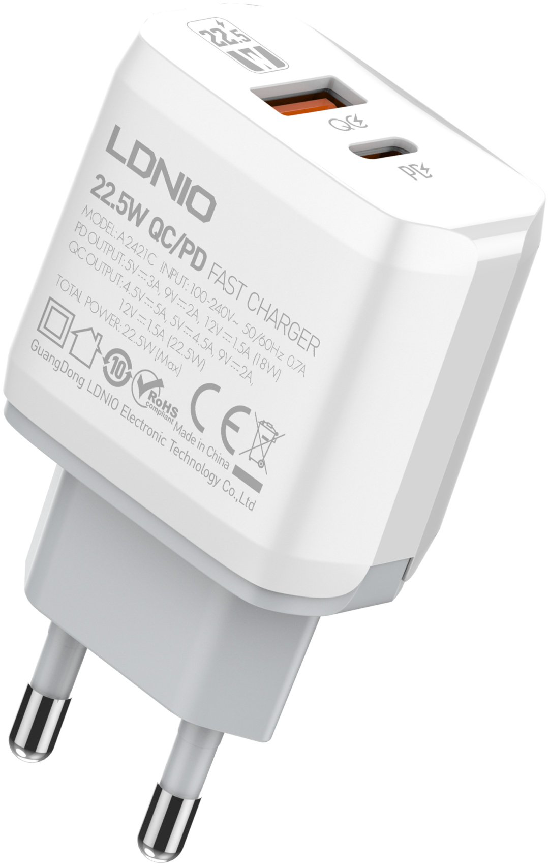 Зарядное устройство LDNIO A2421C белый