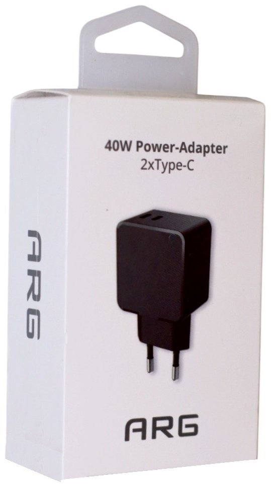 Зарядное устройство ARG ARGTB402 40W USB Type-C, USB черный купить,0