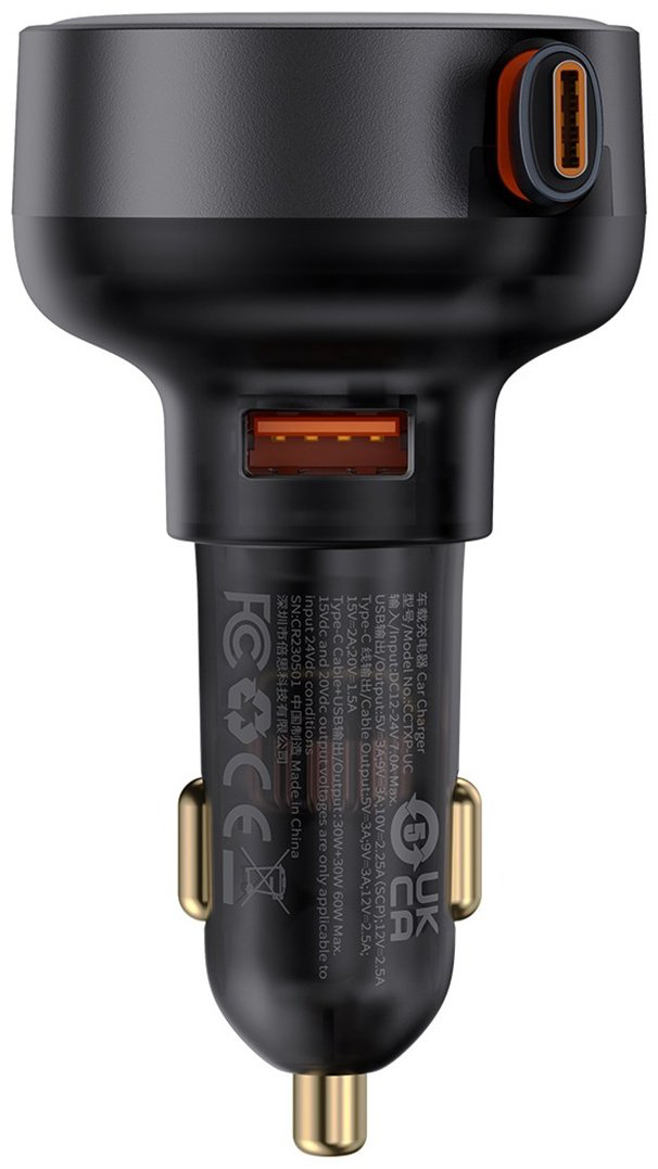 Зарядное устройство Baseus Enjoyment Pro U+C Cable 60W черный купить,NaN