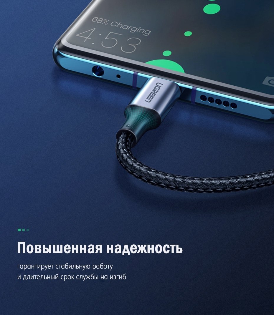 Кабель Ugreen USB Type-C - USB Type-C 1 м 70427 купить,NaN