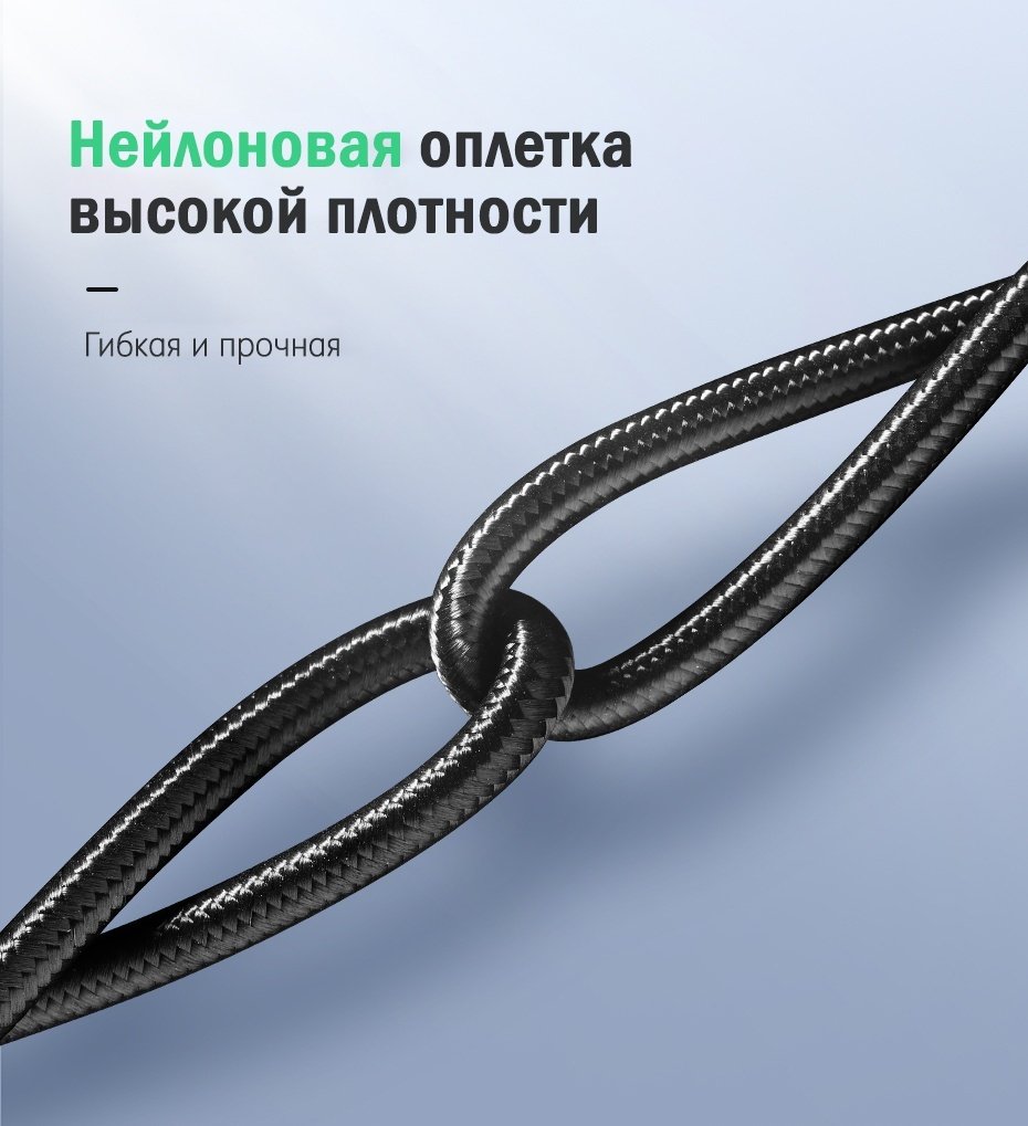 Кабель Ugreen USB Type-C - USB Type-C 1 м 70427 купить,NaN