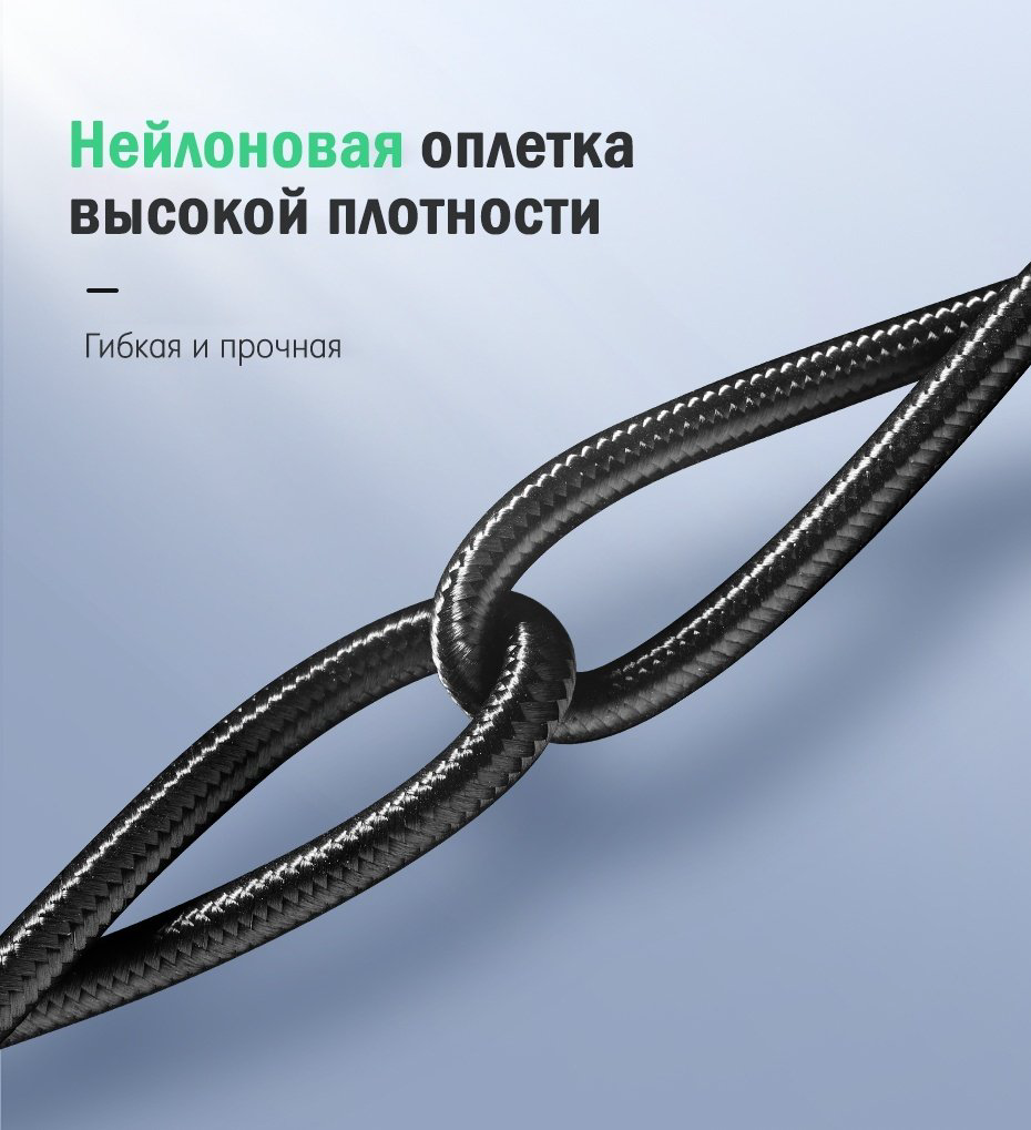 Кабель Ugreen USB Type-C - USB Type-C 1 м 70427 купить,NaN