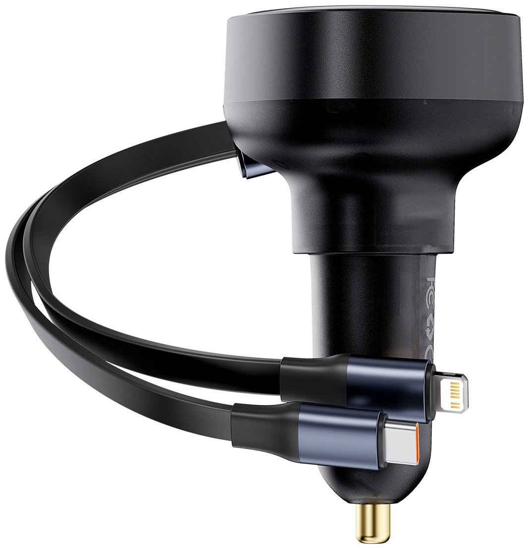 Зарядное устройство Baseus Enjoyment Pro U + C&amp;L Cable 60W черный купить,NaN