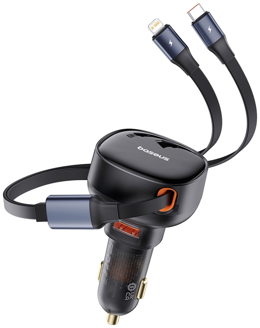Зарядное устройство Baseus Enjoyment Pro U + C&L Cable 60W черный - ForteMarket Зарядное устройство Baseus Enjoyment Pro U + C&L Cable 60W черный купить,0