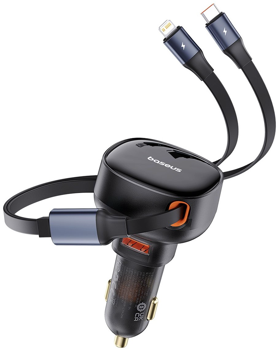 Зарядное устройство Baseus Enjoyment Pro U + C&amp;L Cable 60W черный купить,NaN