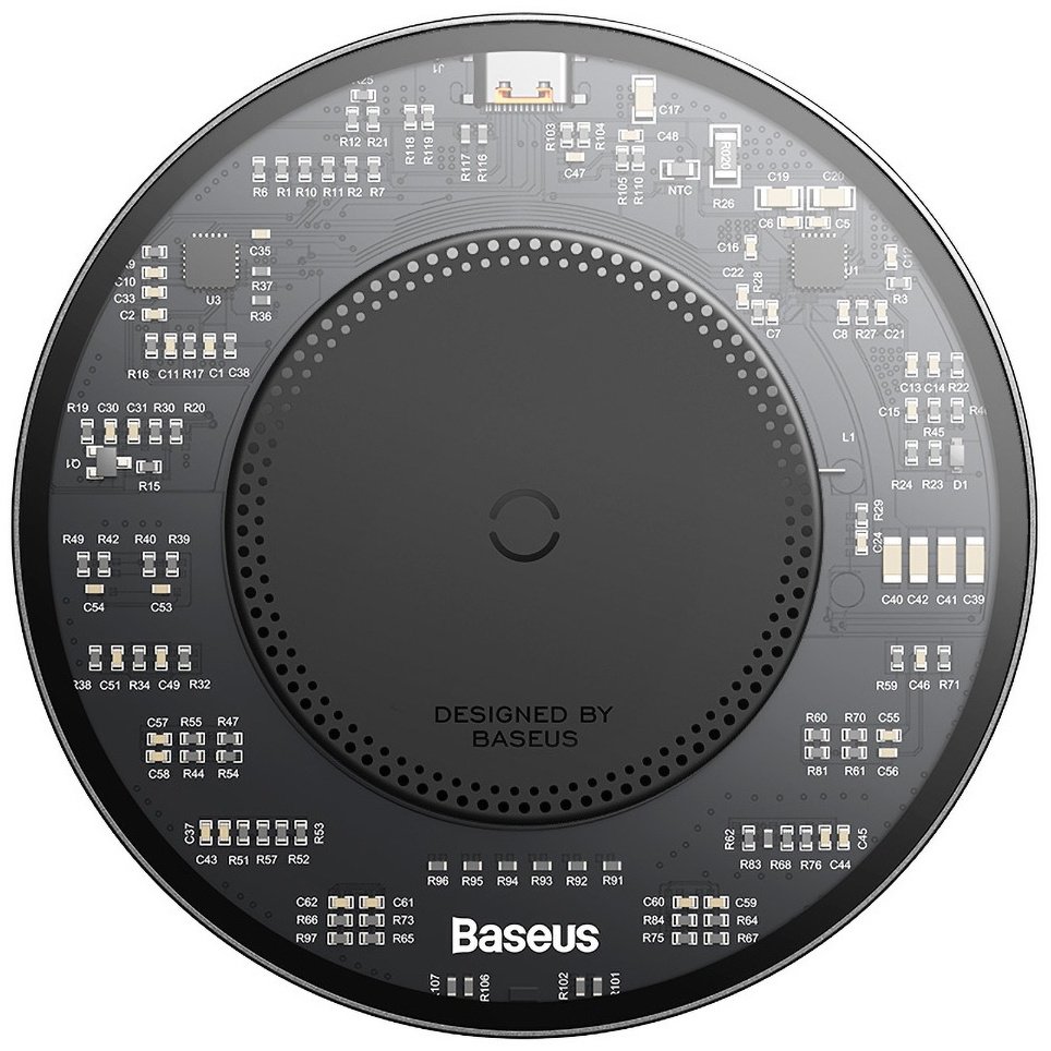 Зарядное устройство Baseus Simple 2 Qi 15W USB Type-C черный