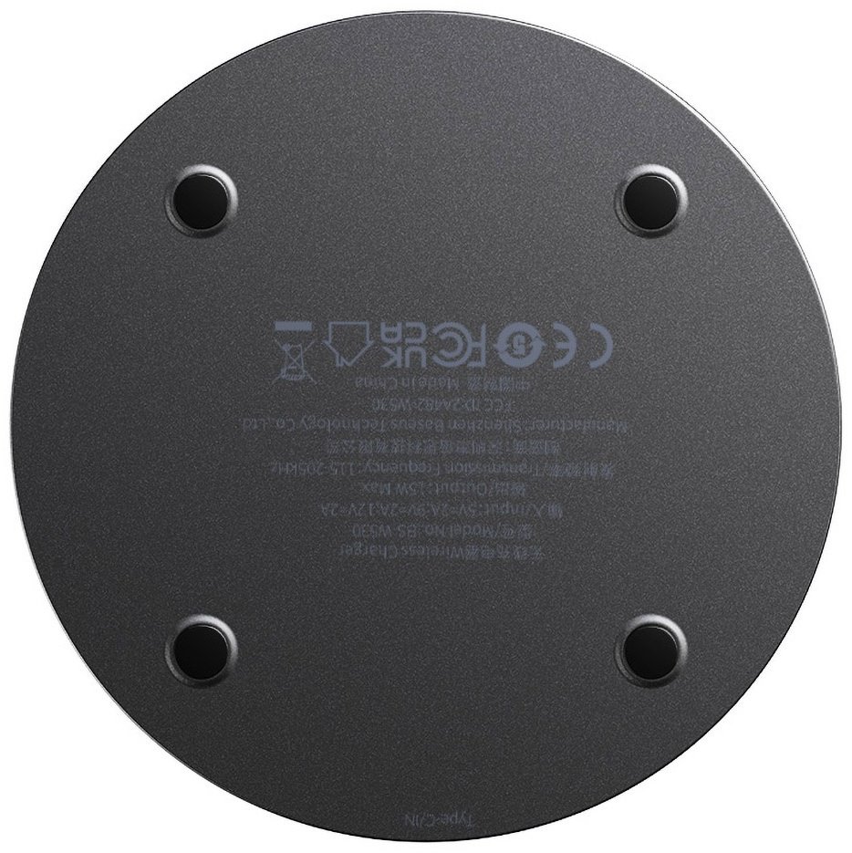 Зарядное устройство Baseus Simple 2 Qi 15W USB Type-C черный купить,0