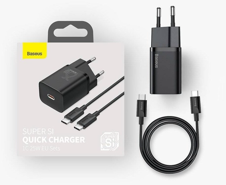 Зарядное устройство Baseus TZCCSUP-L01 25W черный купить,NaN