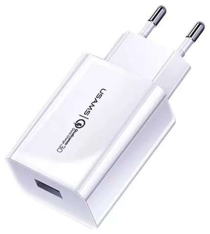 Зарядное устройство Usams T48 USB Type-C, USB белый купить,0