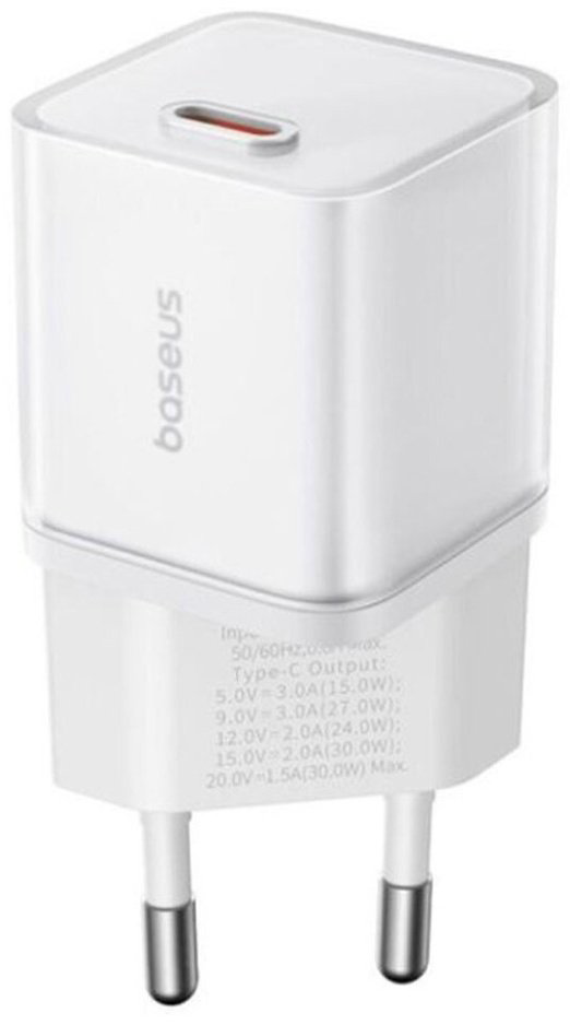 Зарядное устройство Baseus GaN5S 1C 30W USB Type-C белый купить,NaN