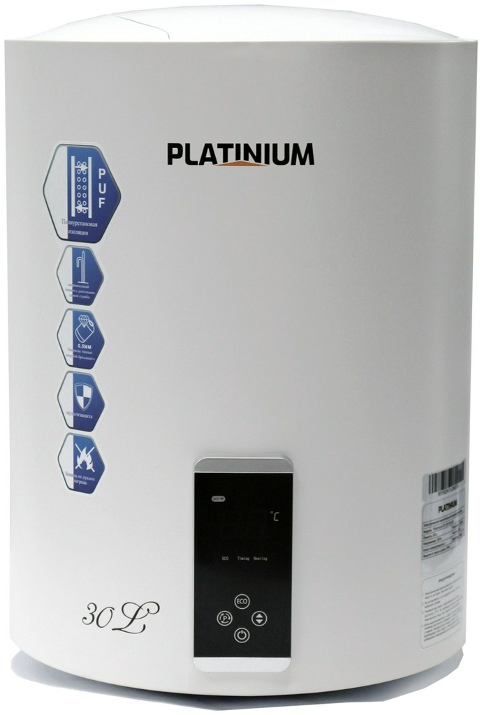 Водонагреватель Platinium PL30V30JW 30 л