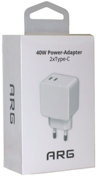Зарядное устройство ARG ARGTW401 40W USB Type-C, USB белый