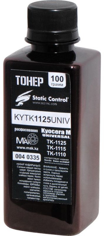 Тонер Static Control KYTK1125UNIV.100g (0040335) черный купить,NaN