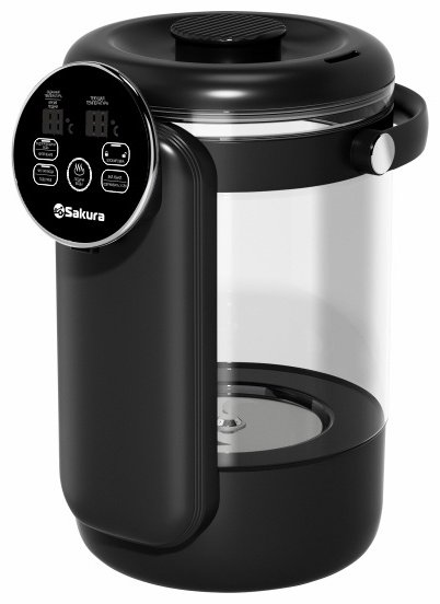 Термопот SAKURA SA-1374BK черный, прозрачный