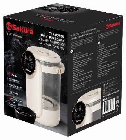 Термопот SAKURA SA-1374W белый