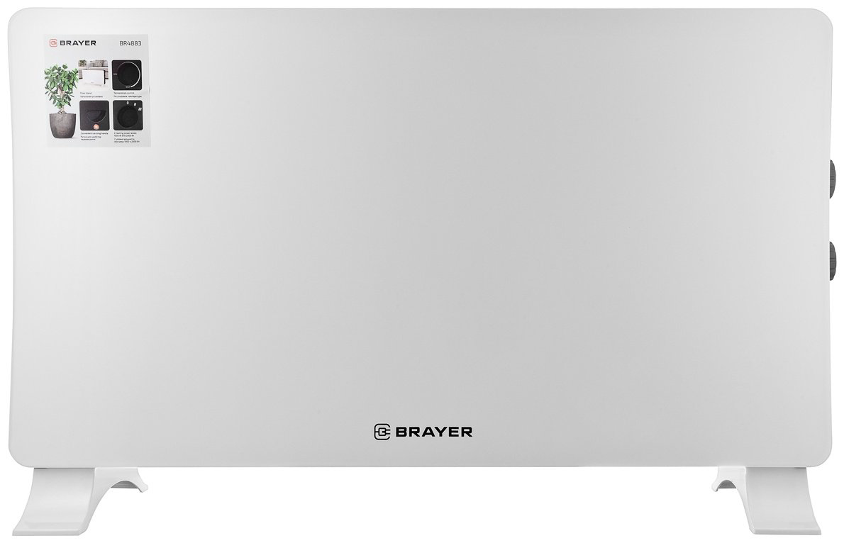 Конвектор BRAYER 4883BR белый купить,NaN