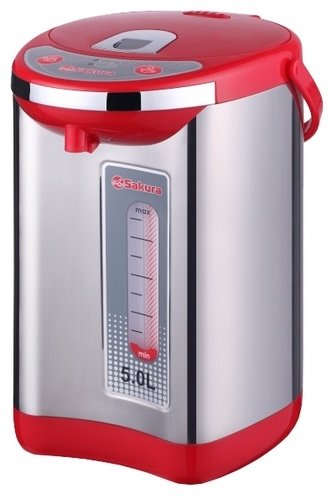 Термопот Sakura SA-315RS красный, серебристый купить,NaN