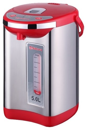Термопот Sakura SA-315RS красный, серебристый купить,NaN