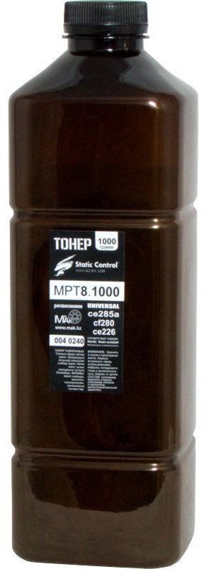 Тонер Static Control MPT8.1kg (0040240) черный купить,NaN