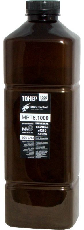 Тонер Static Control MPT8.1kg (0040240) черный купить,NaN