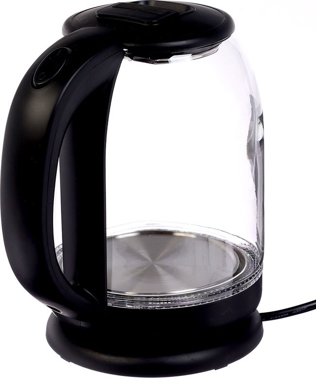 Электрочайник Happy Panda HP-2709SPBK черный, прозрачный