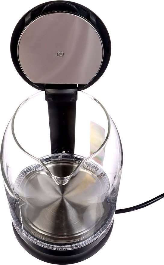 Электрочайник Happy Panda HP-2709SPBK черный, прозрачный