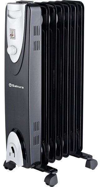 Масляный радиатор Sakura SA-0377G черный
