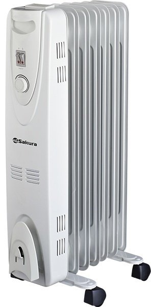 Масляный радиатор Sakura SA-0377G серый