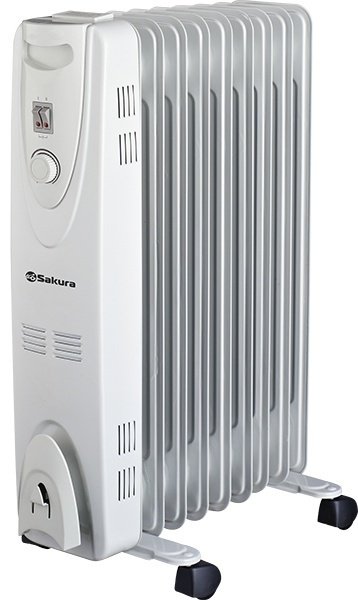 Масляный радиатор SAKURA SA-0379G серый купить,NaN