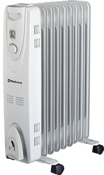 Масляный радиатор SAKURA SA-0379G серый купить,NaN