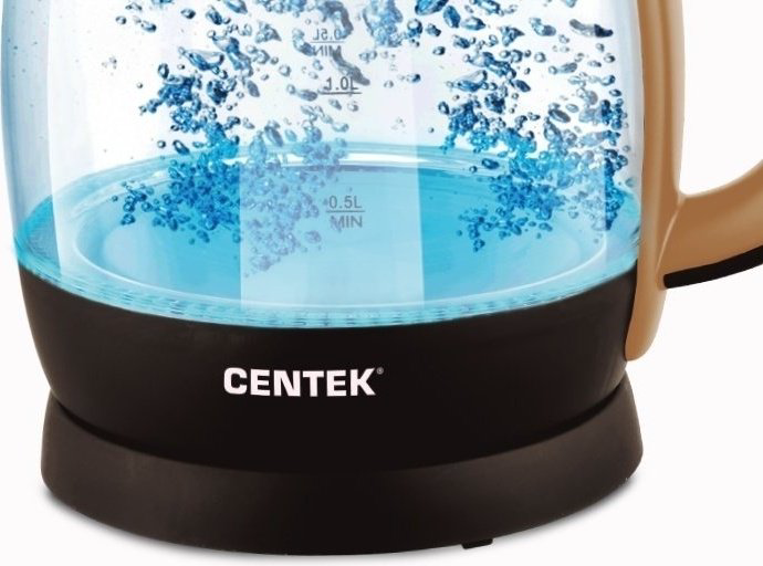 Электрочайник CENTEK CT-0056 коричневый купить,NaN