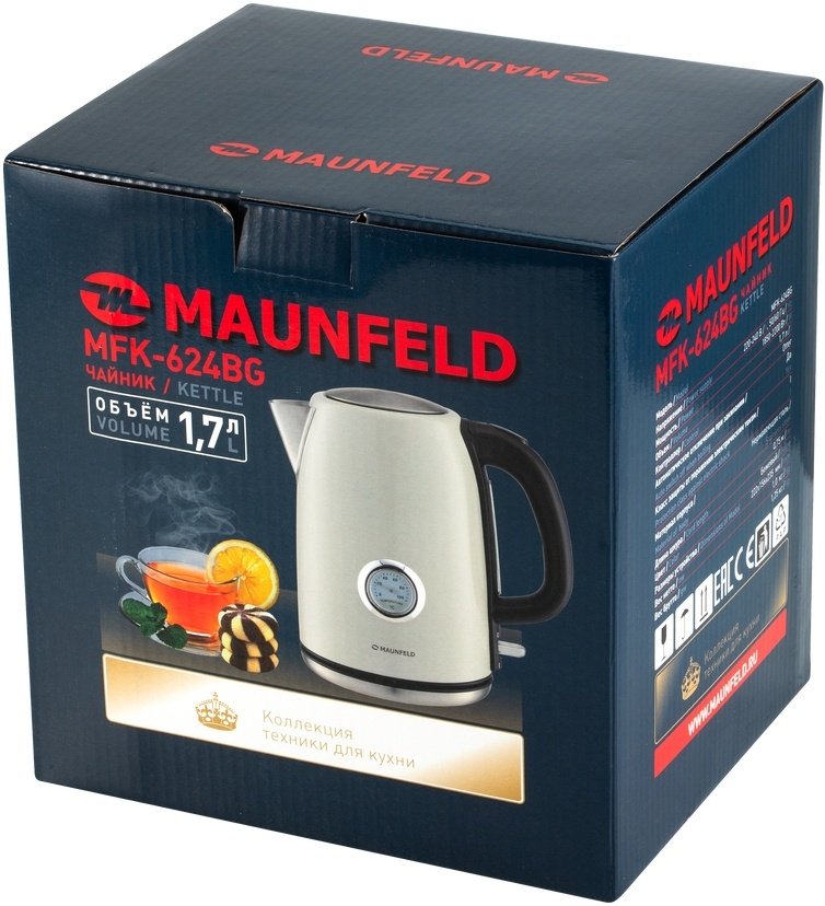Электрочайник MAUNFELD MFK-624BG бежевый - ForteMarket Электрочайник MAUNFELD MFK-624BG бежевый купить,0