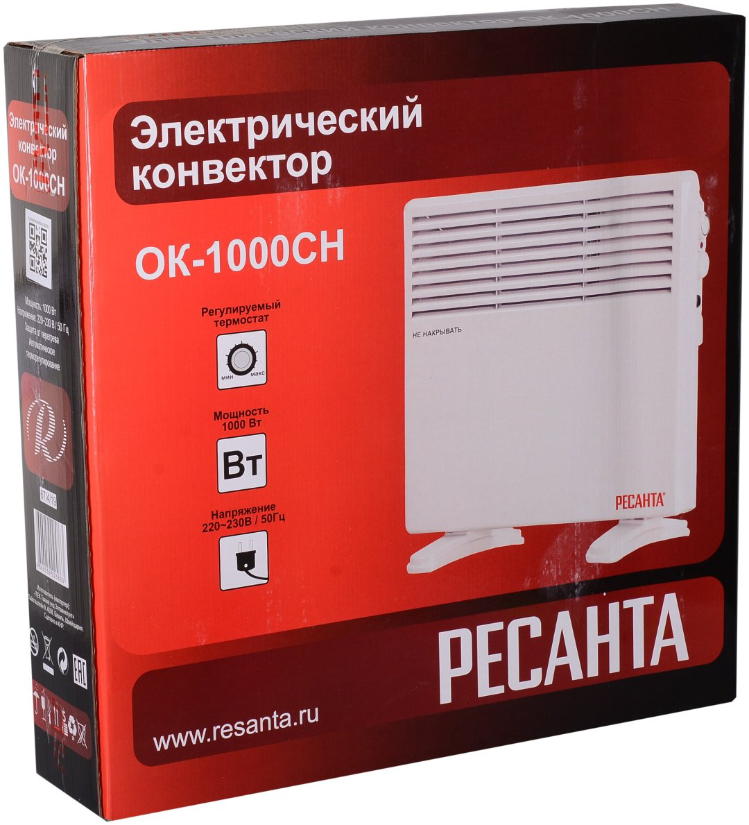 Конвектор Ресанта РЕСАНТА ОК-1000СН белый купить,NaN
