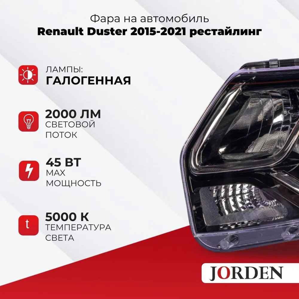 JORDEN блок фара JH07DUS15001L купить,NaN