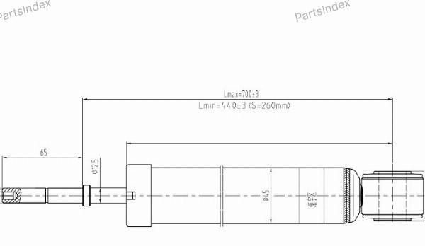 Амортизатор SAT задний ST-48531-49455 1 шт купить,15160